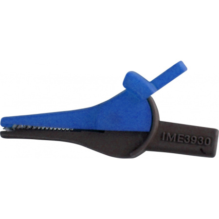 Зажим изолированный типа "крокодил", прямой, синий Радио-Сервис купить по низкой цене | МАКСПРОФИТ