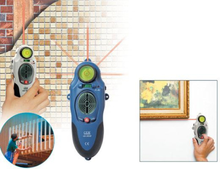 Тестер (детектор) для поиска дерева/металла/проводки с лазерным уровнем CEM LA-1010 купить по низкой цене | МАКСПРОФИТ